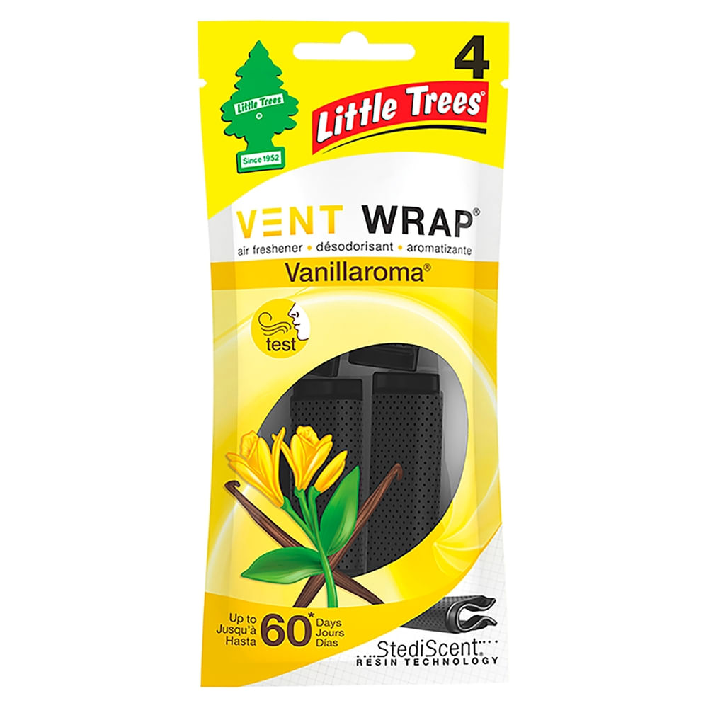 4 Pack Aromatizante Little Tree para Carro Vainilla - 4 unidad