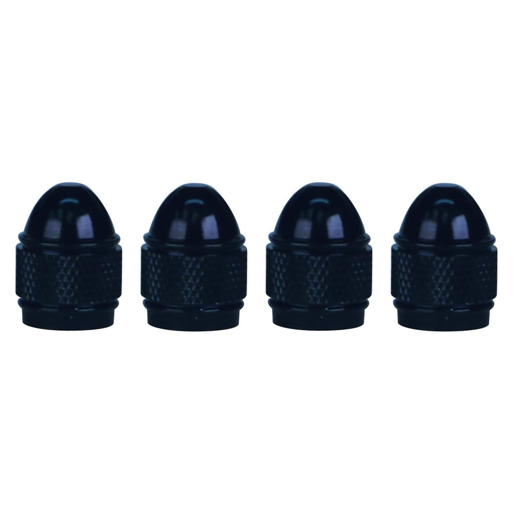 Accesorio para auto Slime tapas para válvula aluminio negro - 4 Uds
