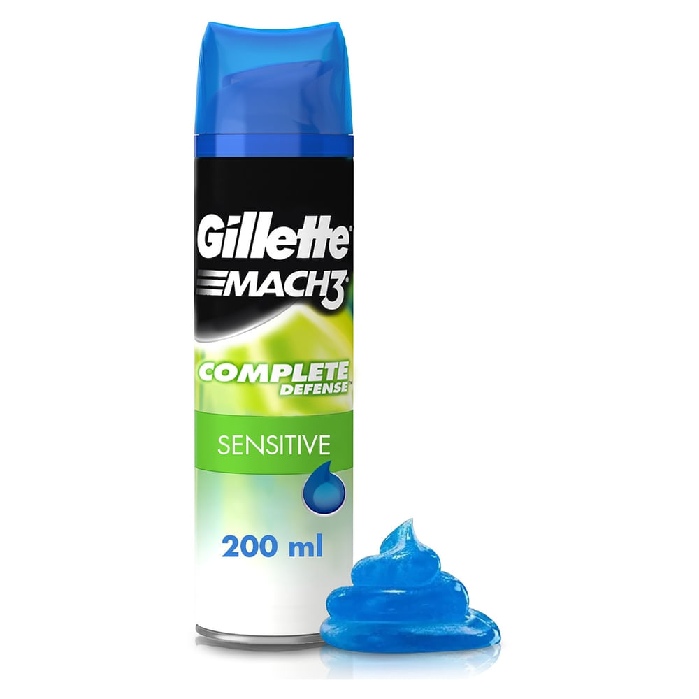 Gel para rasurar Gillette Mach3 Sensitive -200 ml
