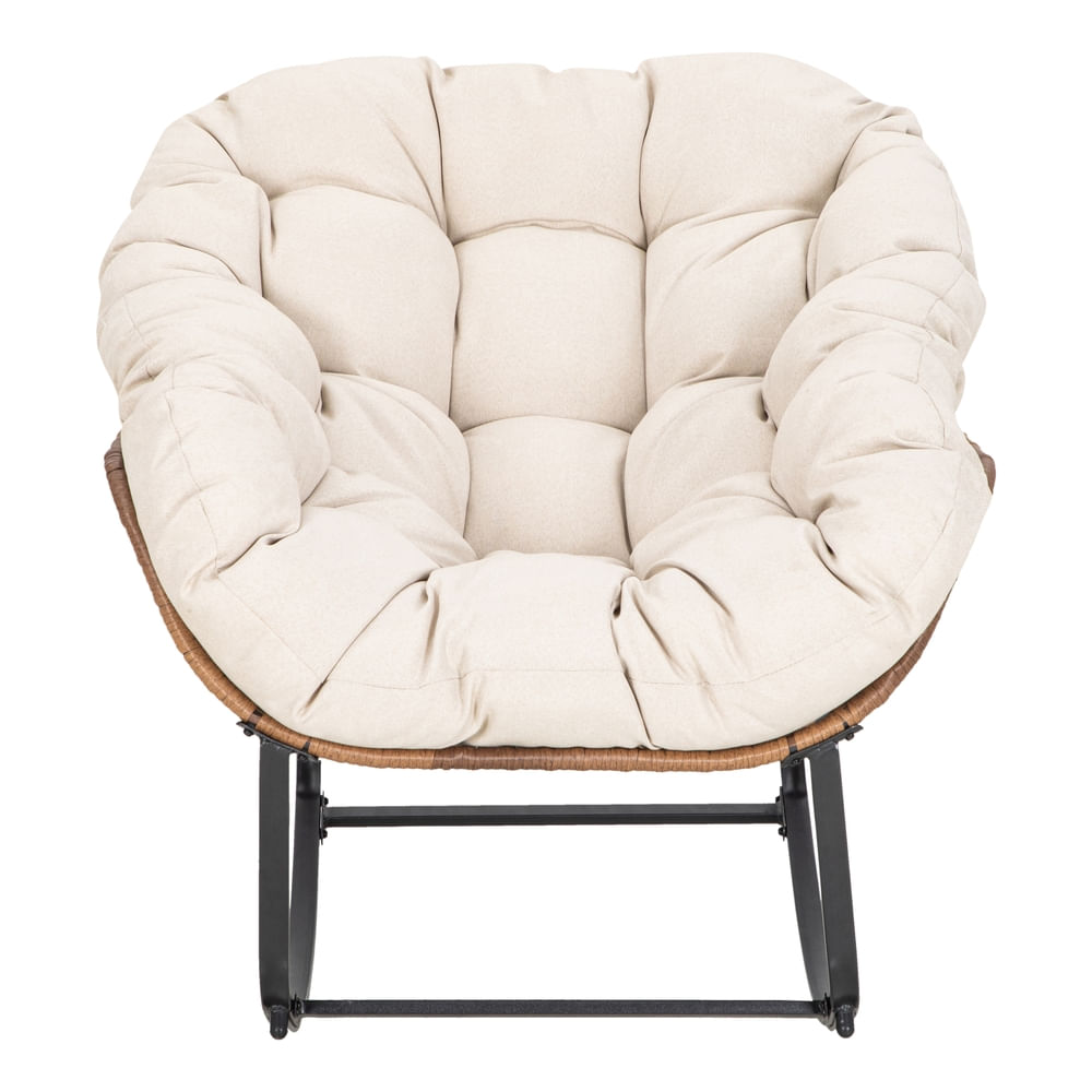 Silla Rocking Home Trends Beige avellana 88 x 114 x 95 cm