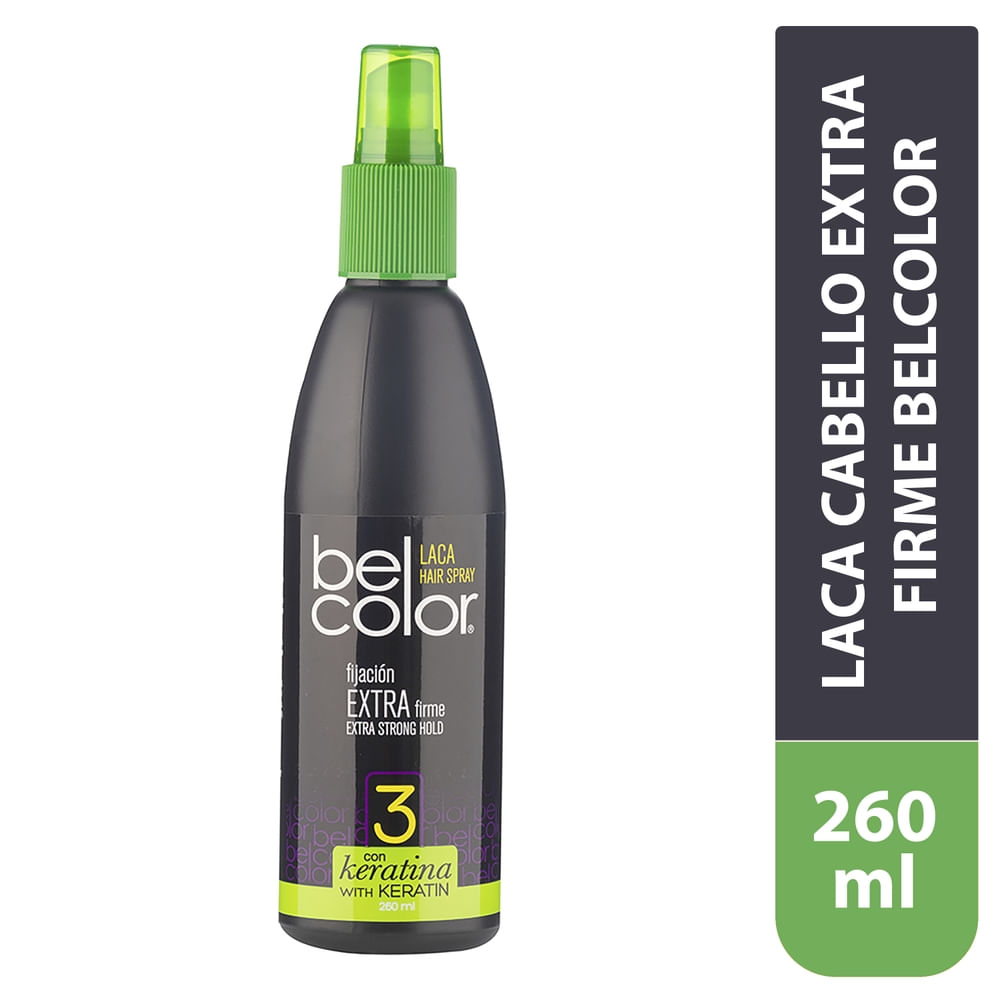 Laca Belcolor Spray Extra Firme Con Keratina - 260ml