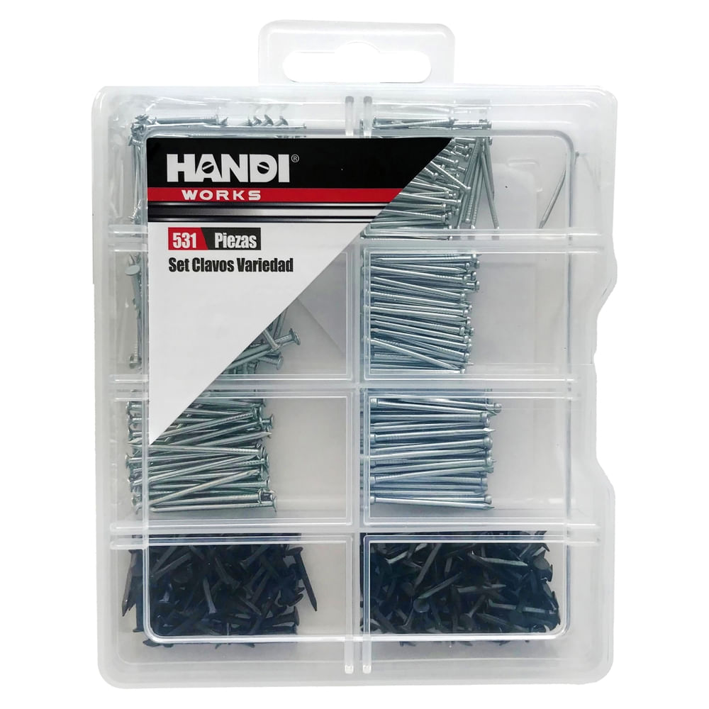 Set Clavos Variedad 531 Piezas
