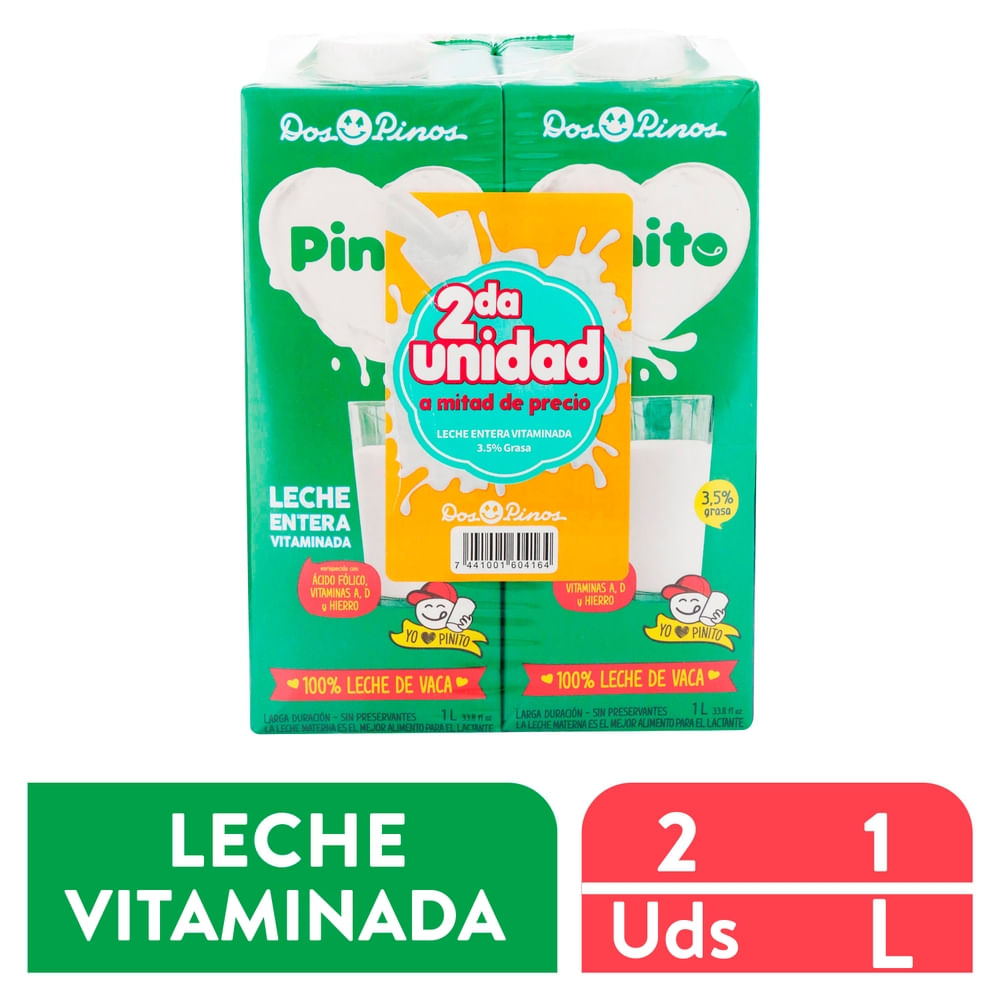 Leche Dos Pinos Pinito líquida 2 pack - 1 L