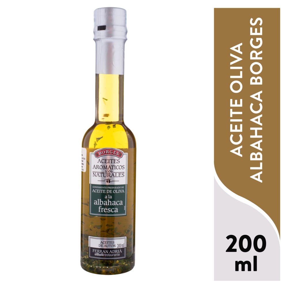 Aceite Borges Oliva Albahaca - 200 ml