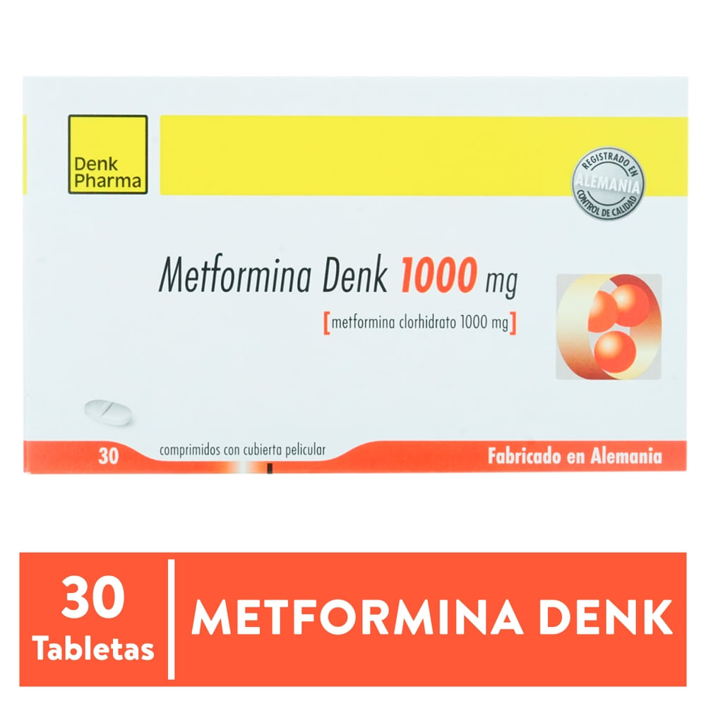 Metformina Denk Pharma 1000 mg caja 30 comprimidos