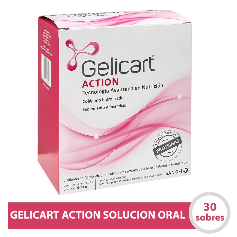 Suplemento Alimenticio Gelicart Action -20g/30 uds