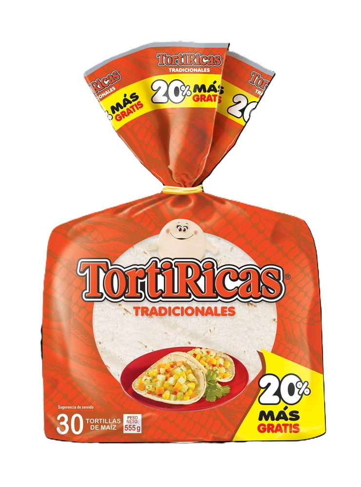 Tortilla Tortirica maíz 30 Uds - 555 g