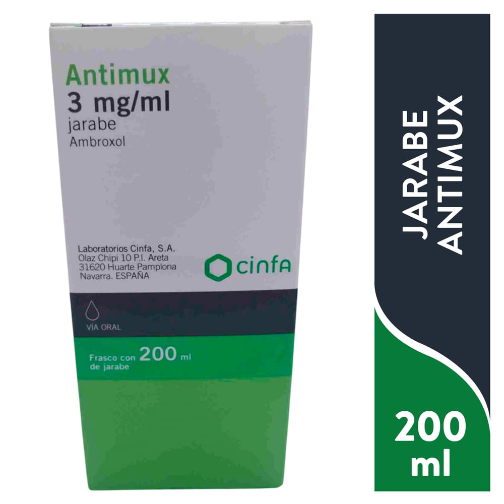 Jarabe Antimux 3 ml/mg - 200 ml