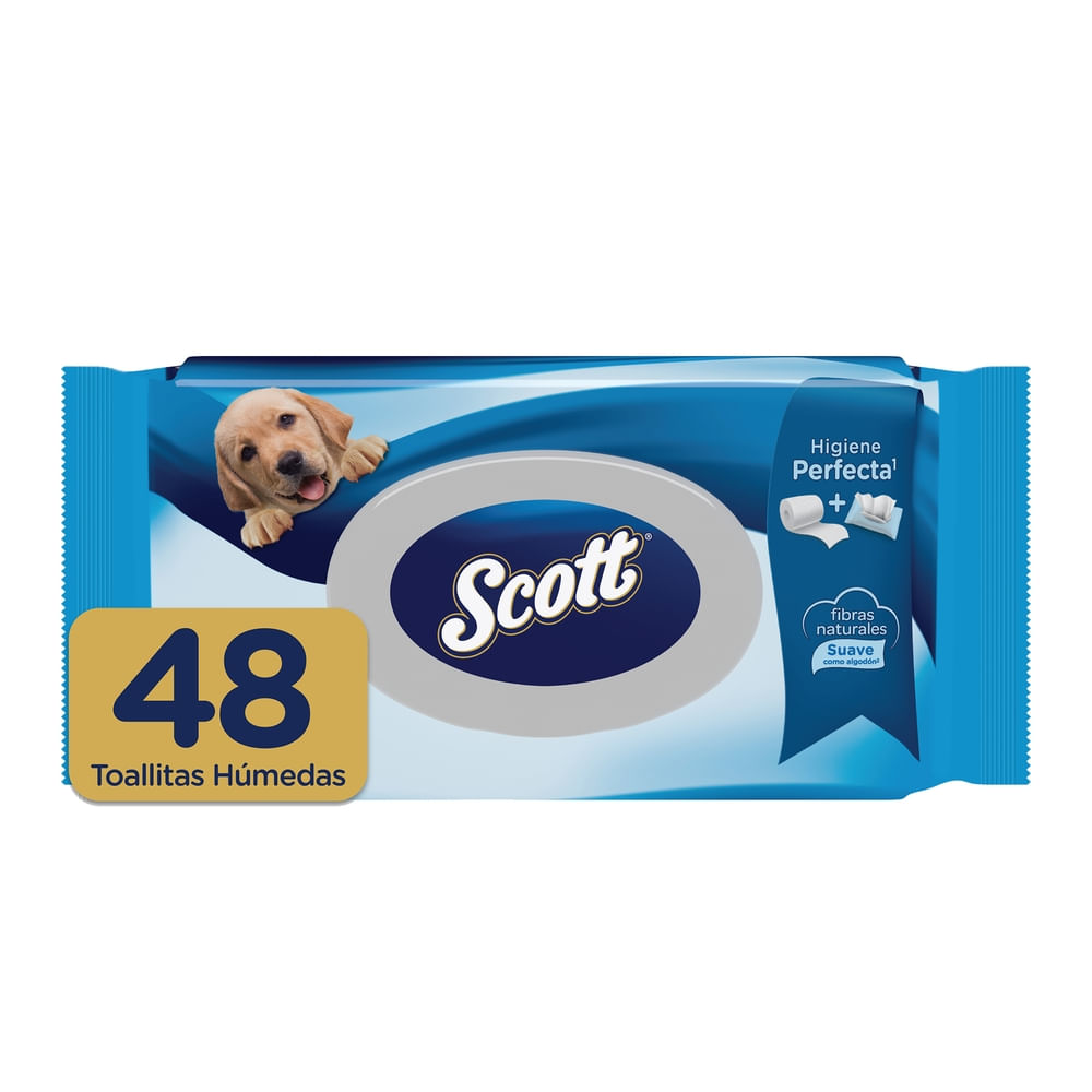 Papel Higiénico Húmedo Scott - 48 Uds