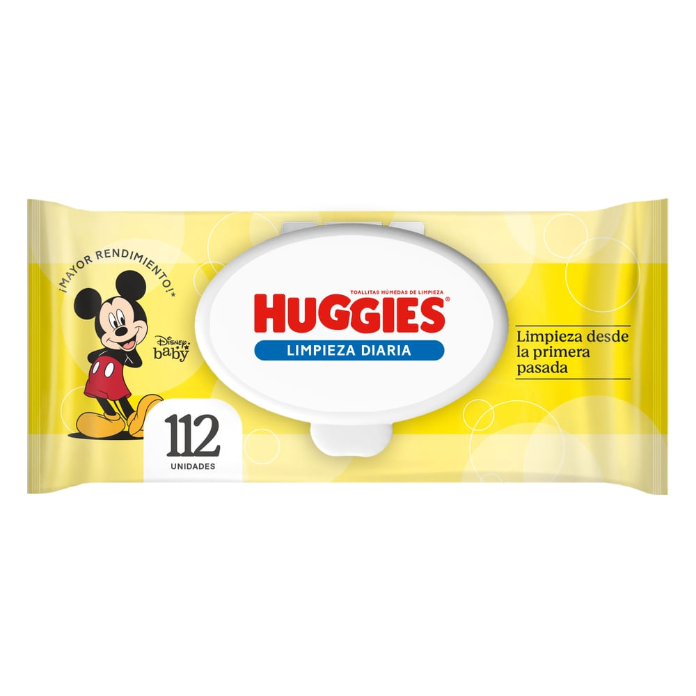 Toallas Húmedas Huggies Limpieza Diaria - 112 Unidades