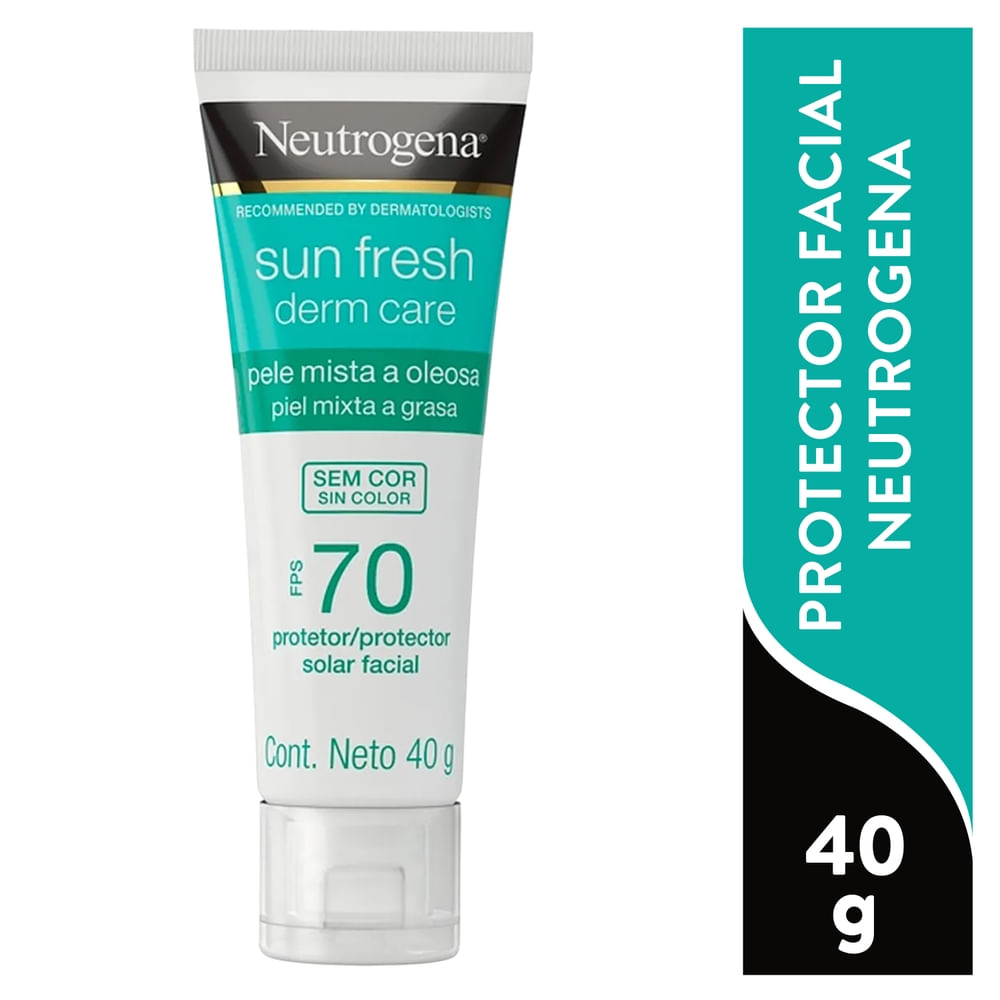 Protector Facial Neutrogena sin tono Fps 70 - 40 g