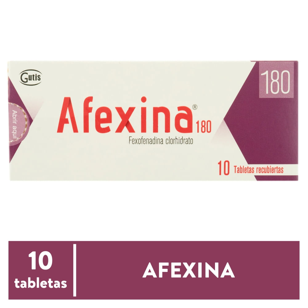 Afexina Gutis 180 Mg (precio por unidad)