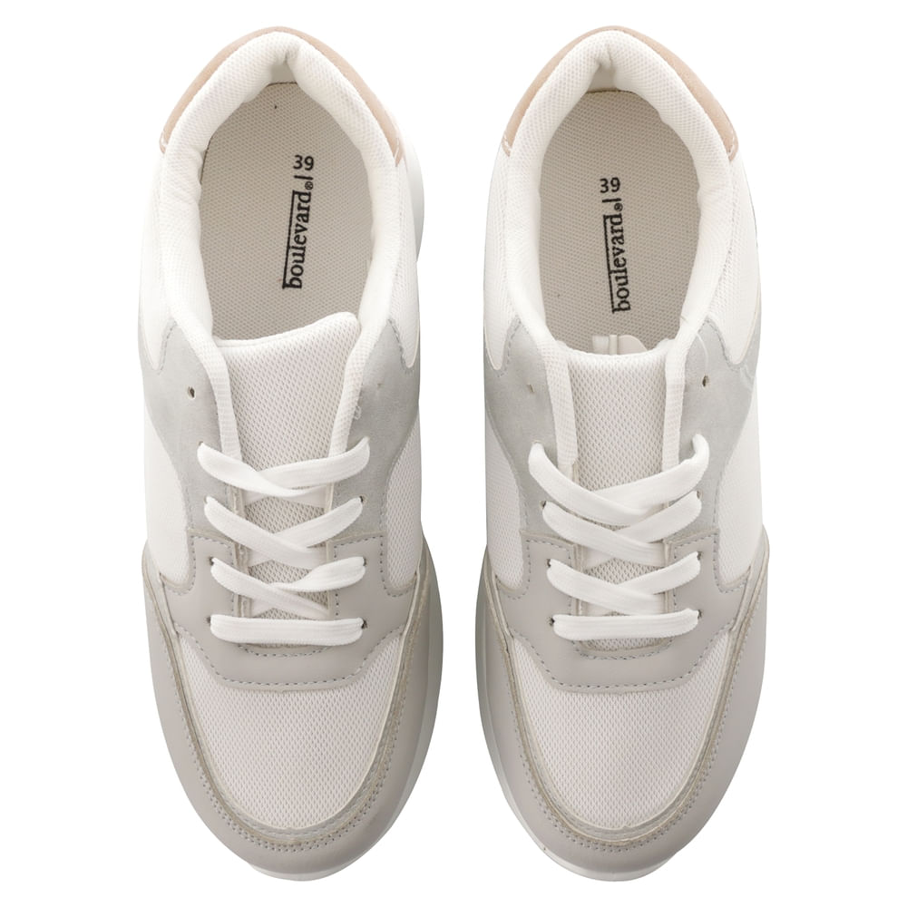 Zapatilla Boulevard para dama color plateado
