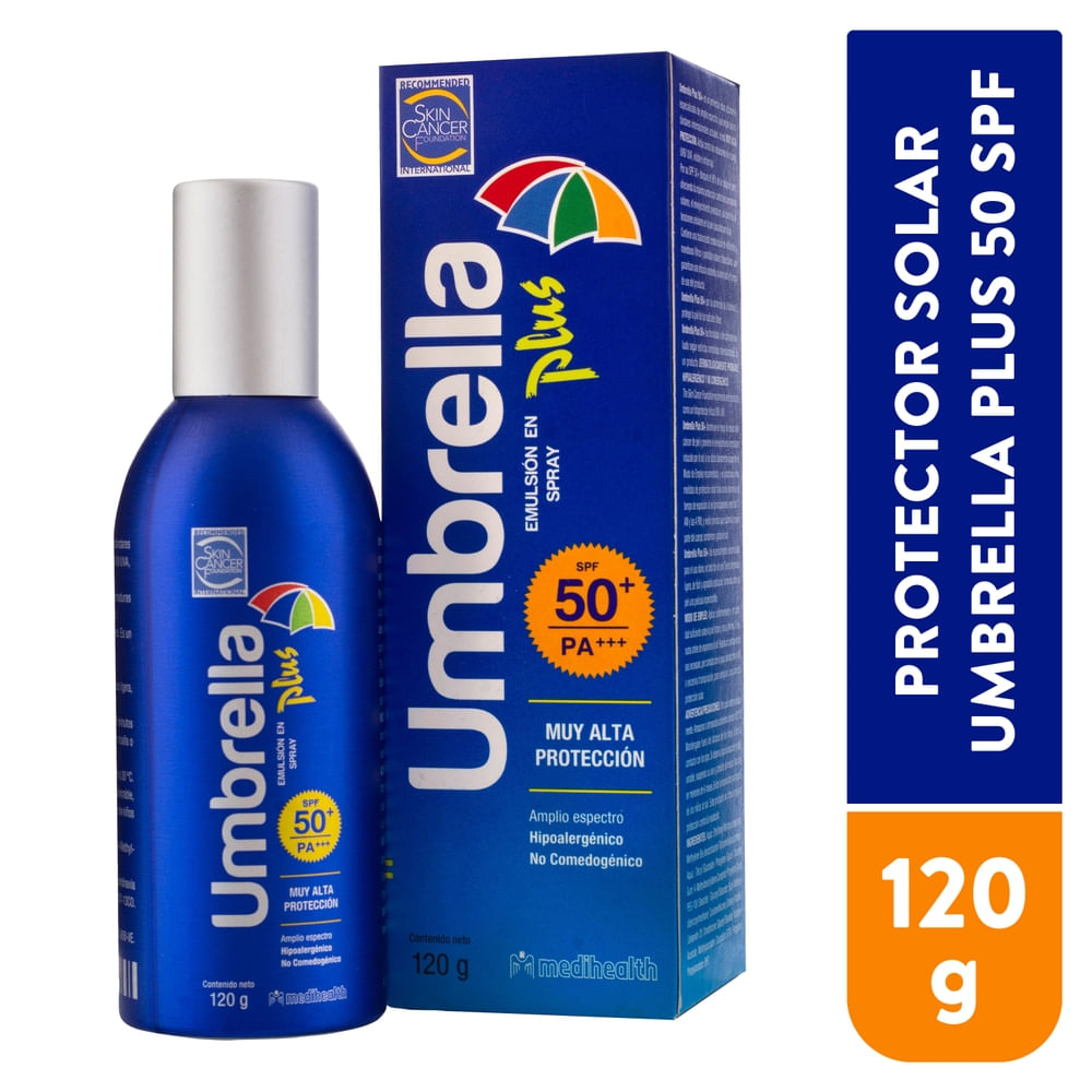 Protector solar Umbrella Plus Fps 50 en spray - 120 g