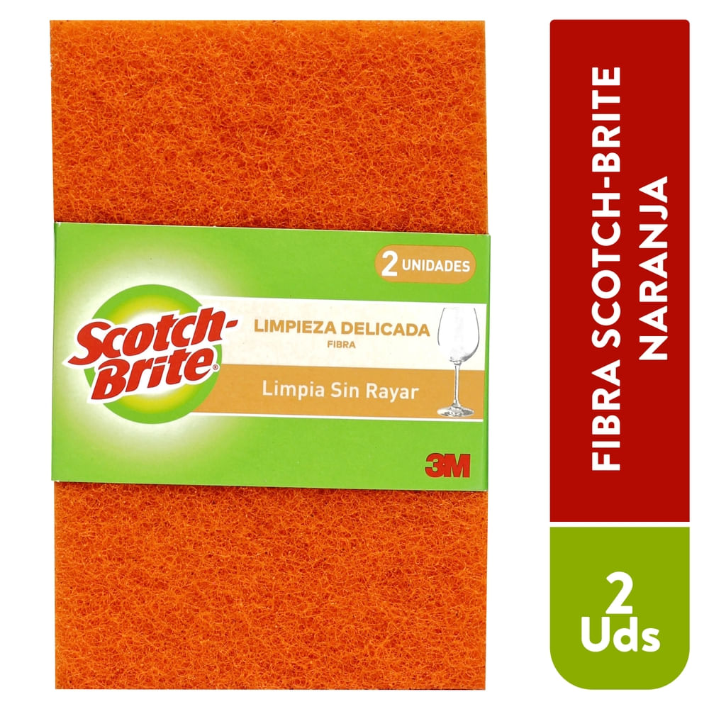 Fibra Scotch Brite Naranja No Rayas - 2 Uds