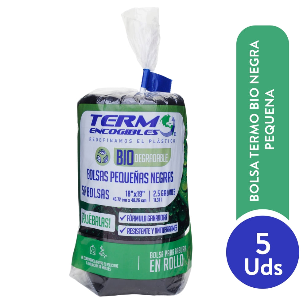 Bolsa Termo Biodegradables de basura pequeña -50 Uds