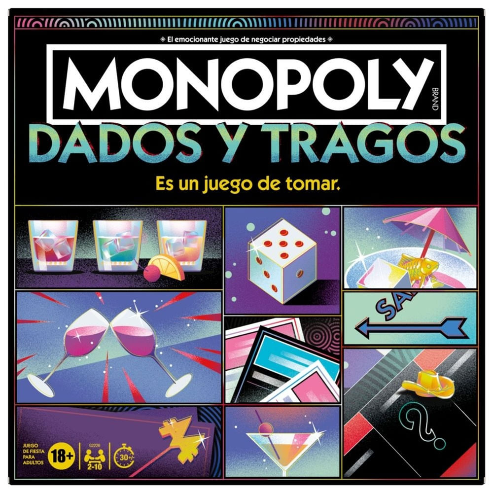 Juego Hasbro Games Monopoly juego board crawl row