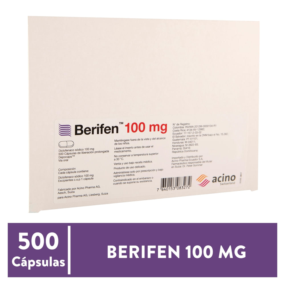 Berifen Capsulas 100 mg