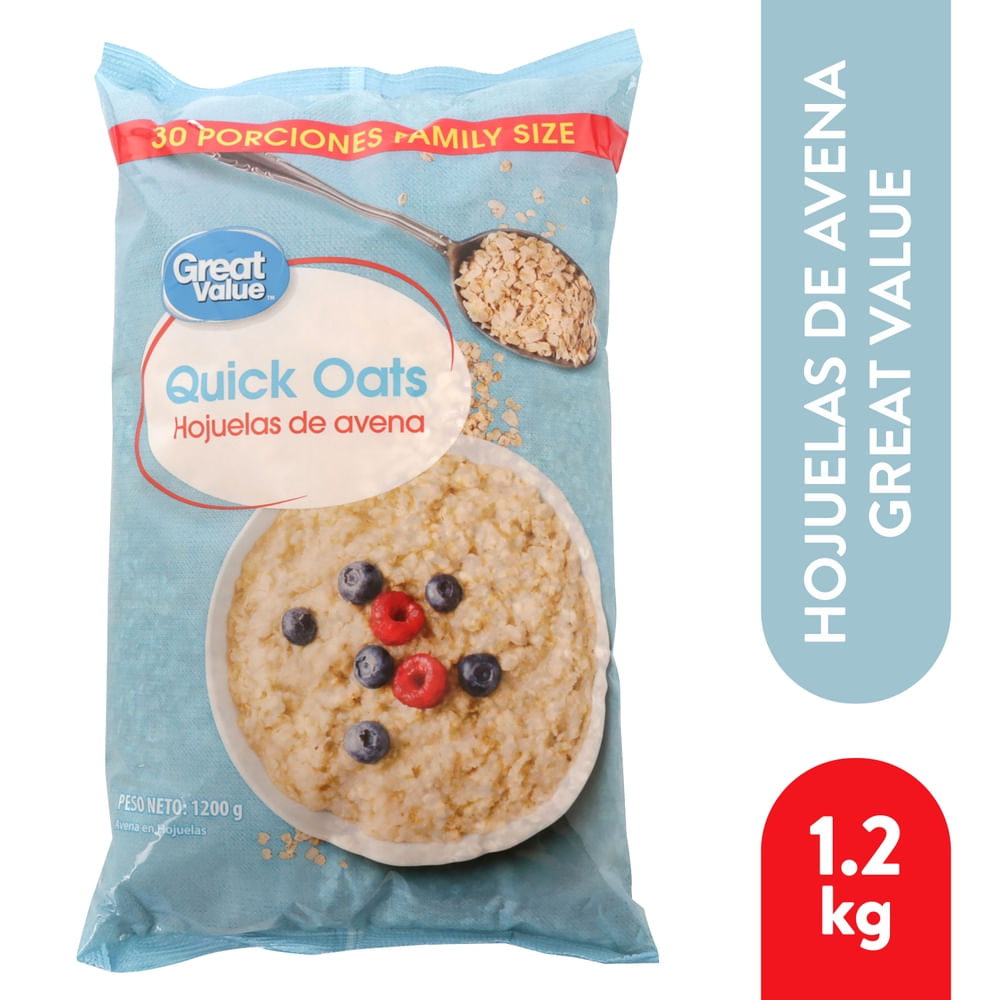 Avena Great Value En Hojuelas - 1.2 kg