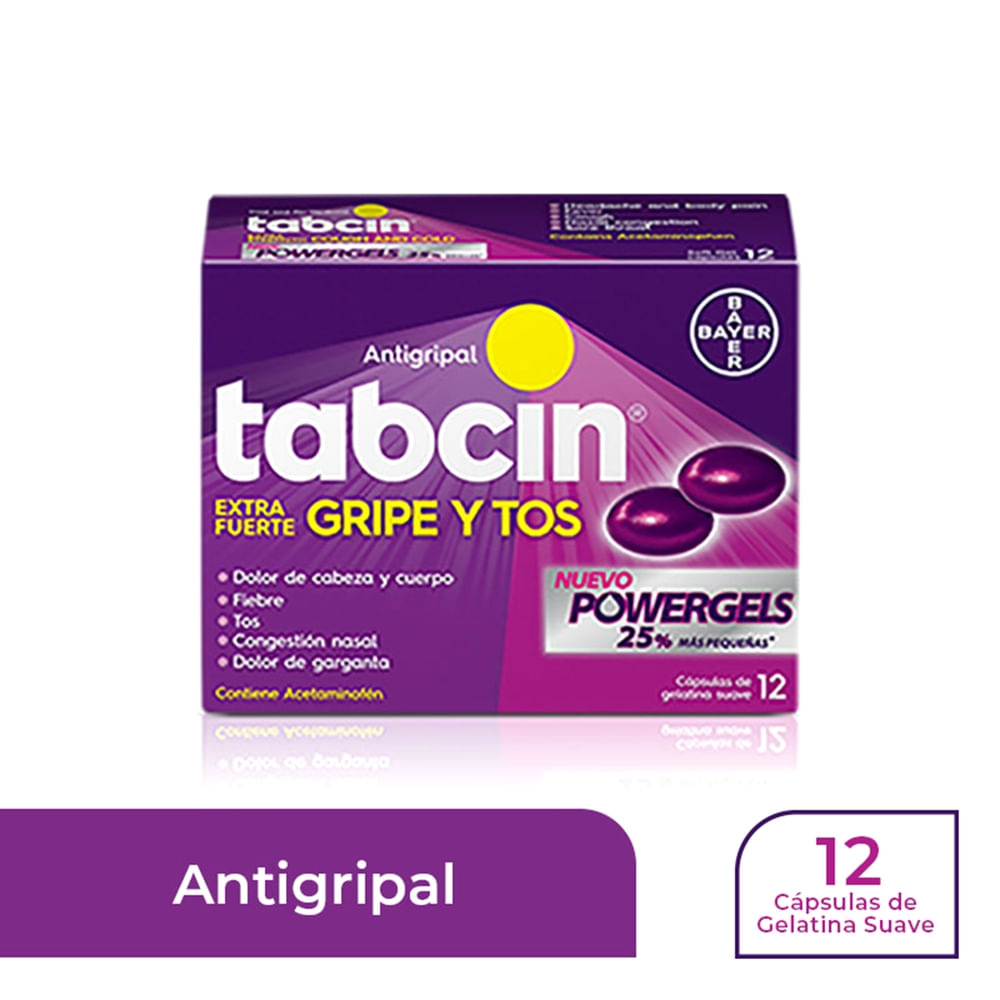 Tabcin liquid gel gripe y tos