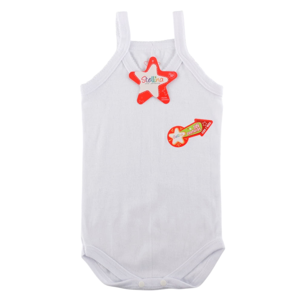 Mameluco Stellina para bebé talla 3 años color blanco