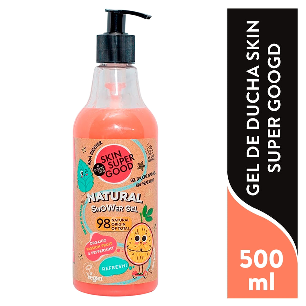 Gel de ducha Skin Super Good refrescante de maracuyá y menta - 500 ml