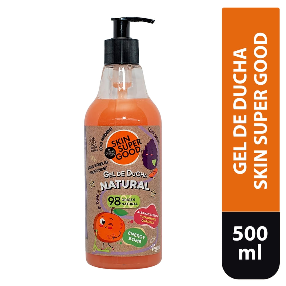 Gel de ducha Skin Super Good Bomba Energía mandarina -500 ml